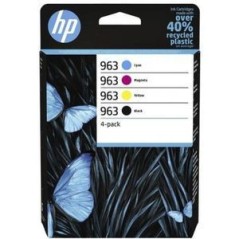 HP 963 CMYK Original Ink Cartridge 4-Pack - High-Quality, Long-Lasting Printing Solution for Vibrant Colors!